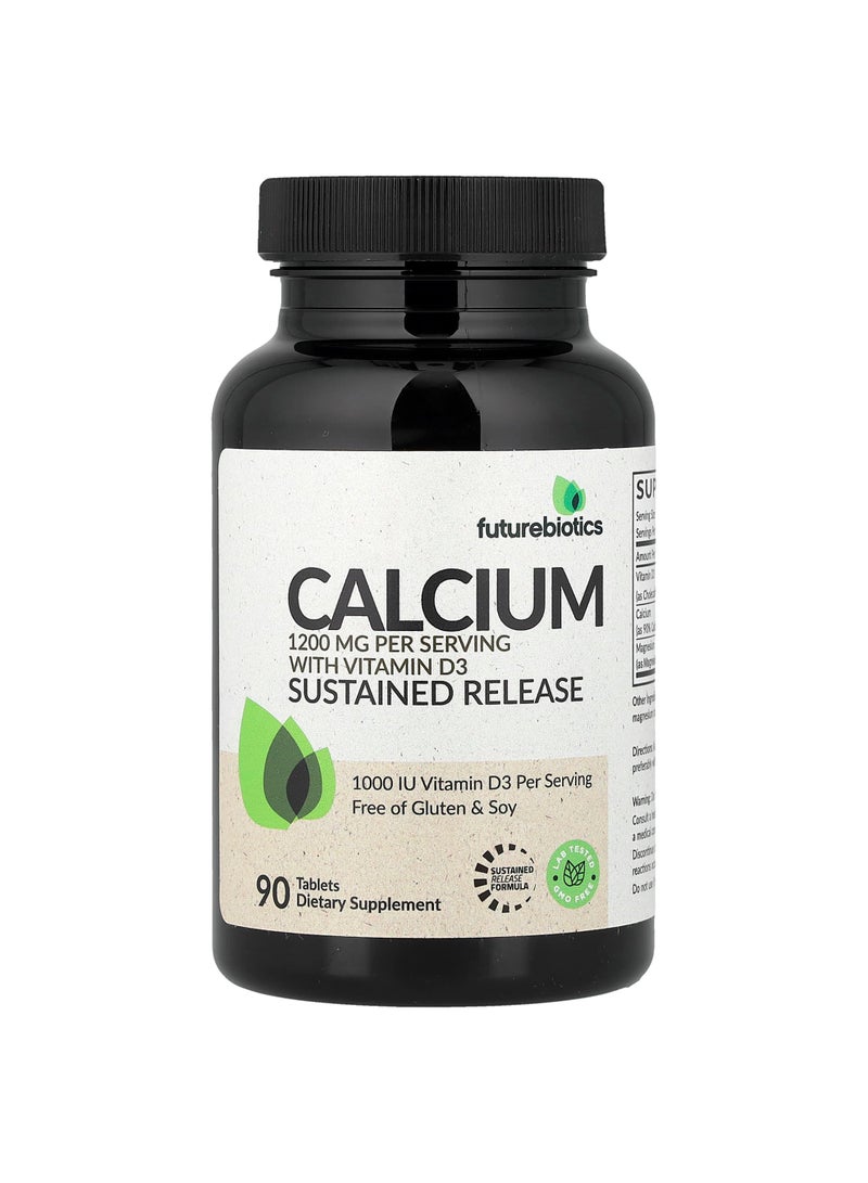 Calcium With Vitamin D3, Sustained Release, 90 Tablets
